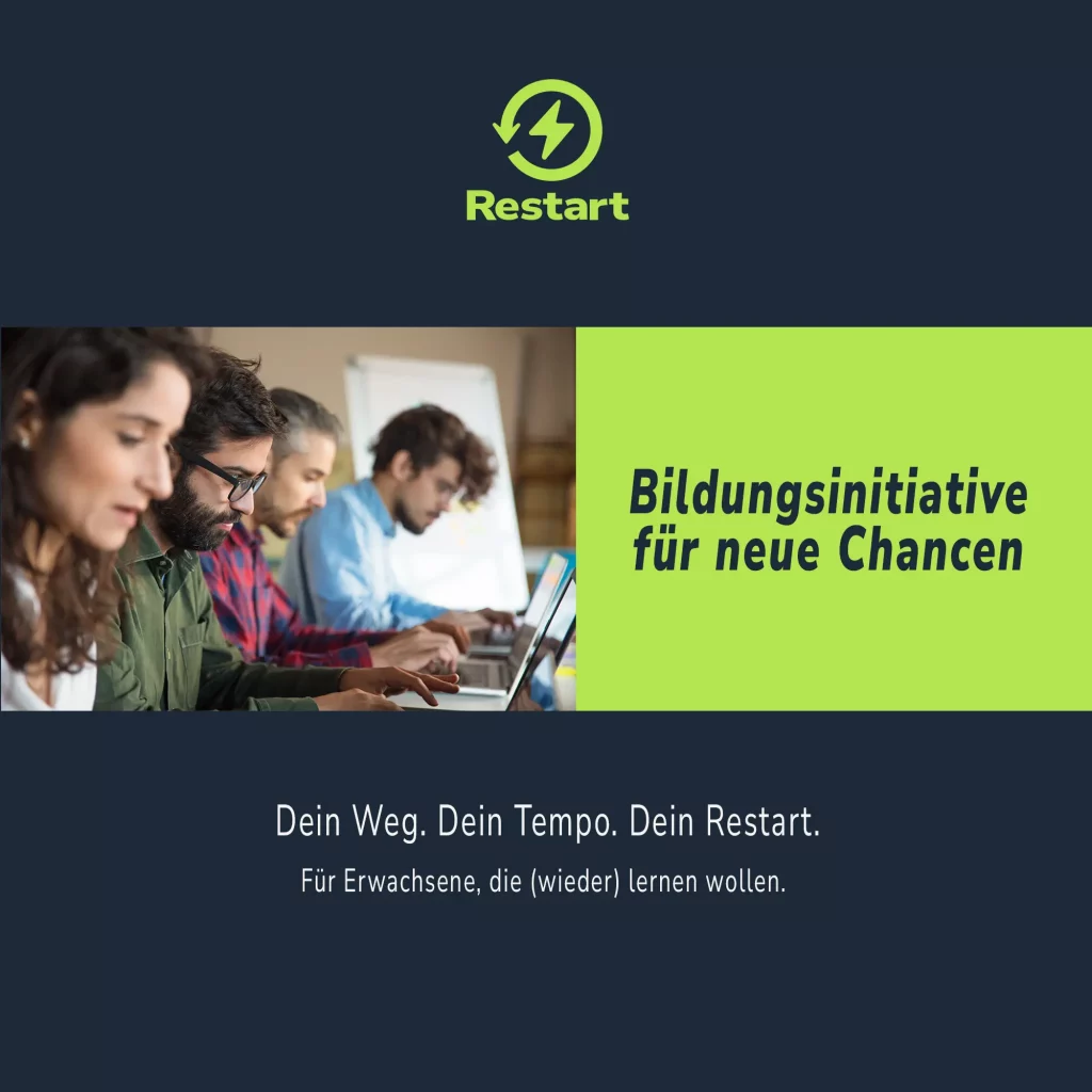 Restart Bildungskampagne – visuelles Konzept und digitale Teilhabe (Bildungsmarketing Projekt)