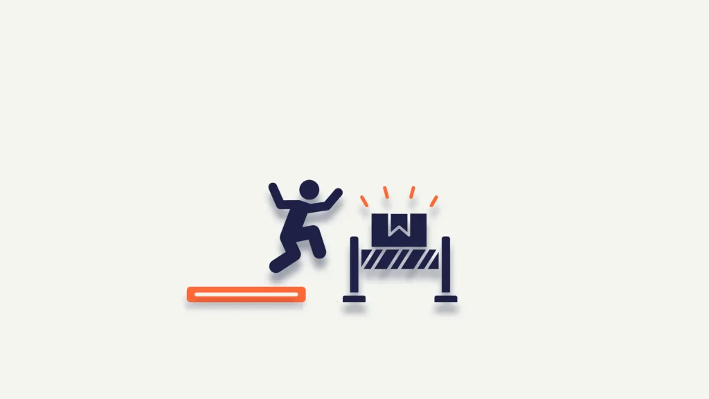 Illustration -Häufige Barrieren im Bildungsmarketing