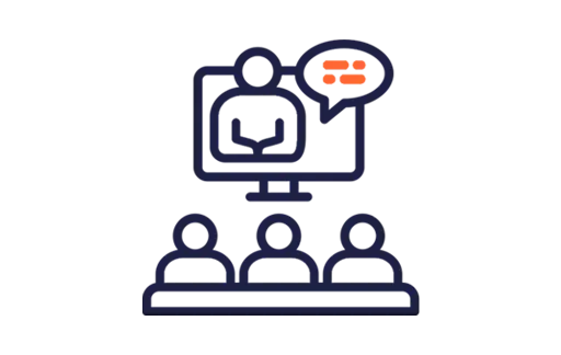 Bild von Online-Bildungsmarketing-Icon.